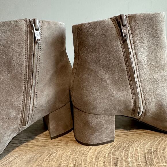 Vionic Sibley Ankle Boot Water Repellent Taupe Suede 8.5 - Picture 6 of 13